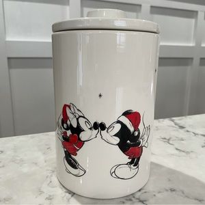 Disney Mickey and Minnie Holiday Kisses Canister